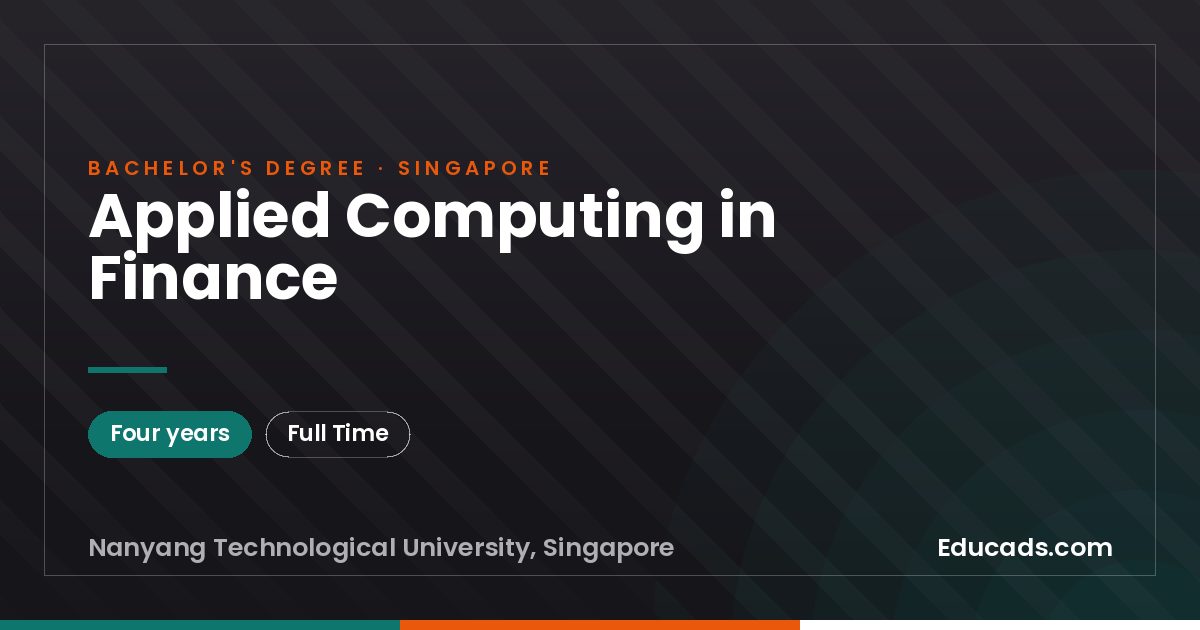 Applied Computing in Finance