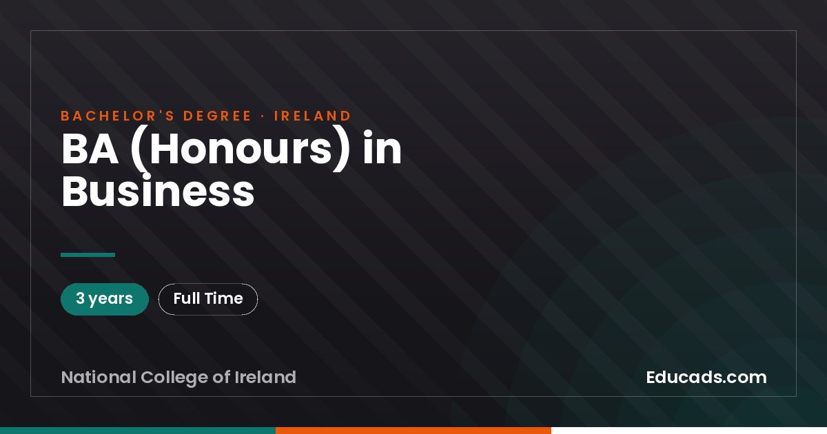 BA (Honours) in Business