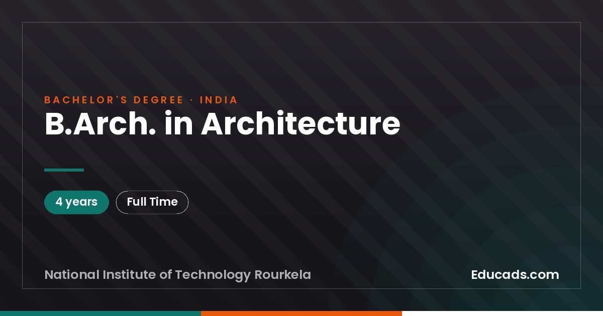 B.Arch. in Architecture