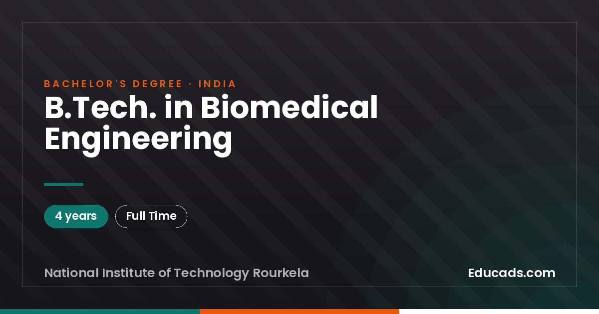 B.Tech. in Biomedical Engineering