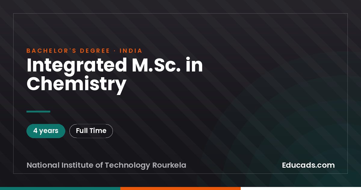 Integrated M.Sc. in Chemistry