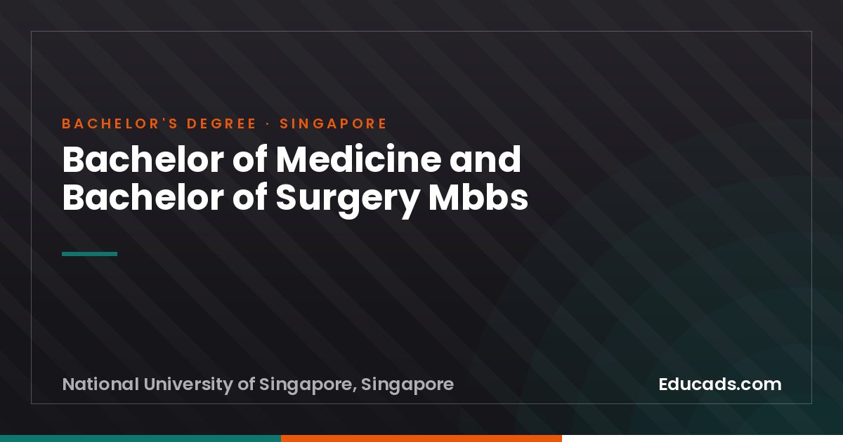 Bachelor of Medicine and Bachelor of Surgery Mbbs