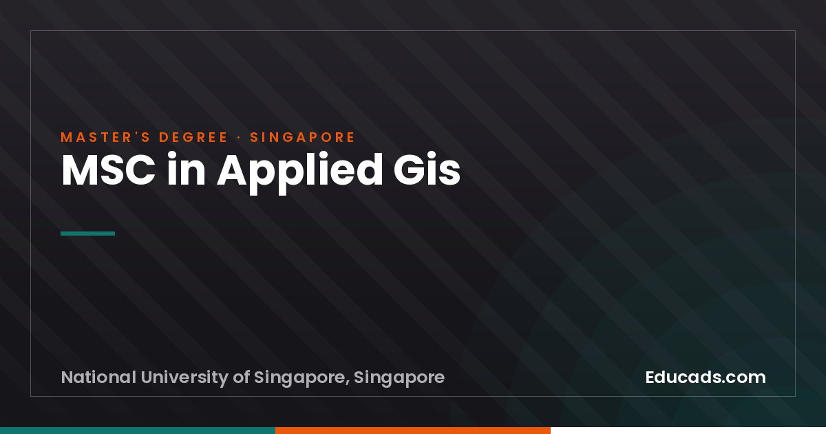 MSC in Applied Gis