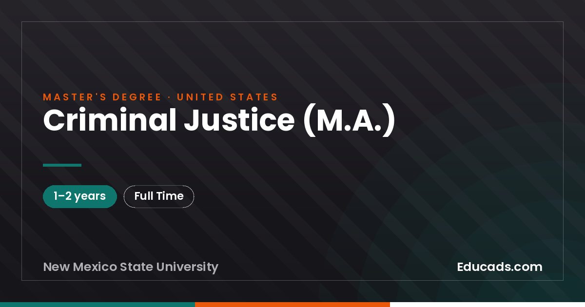Criminal Justice (M.A.)
