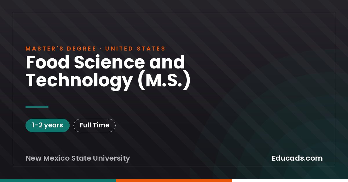 Food Science and Technology (M.S.)