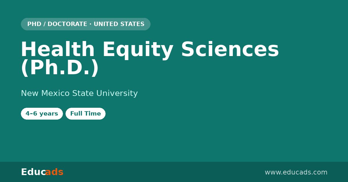 Health Equity Sciences (Ph.D.)
