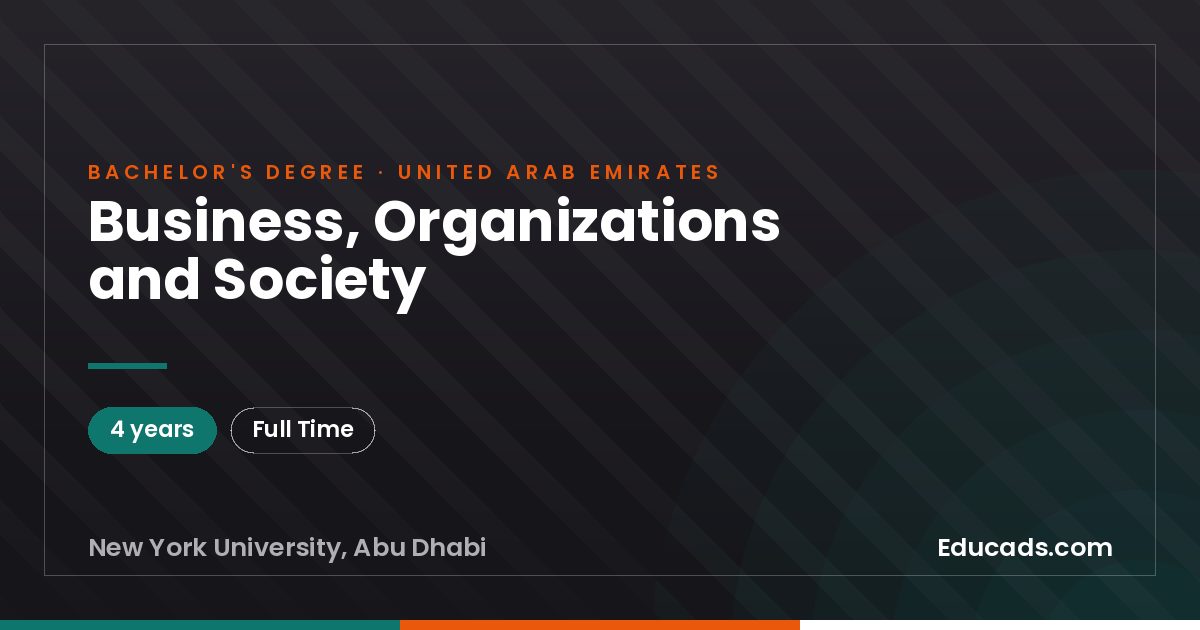 Business, Organizations and Society