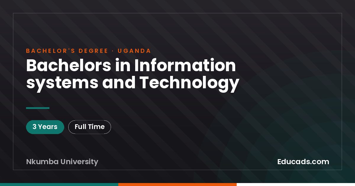 Bachelors in Information systems and Technology