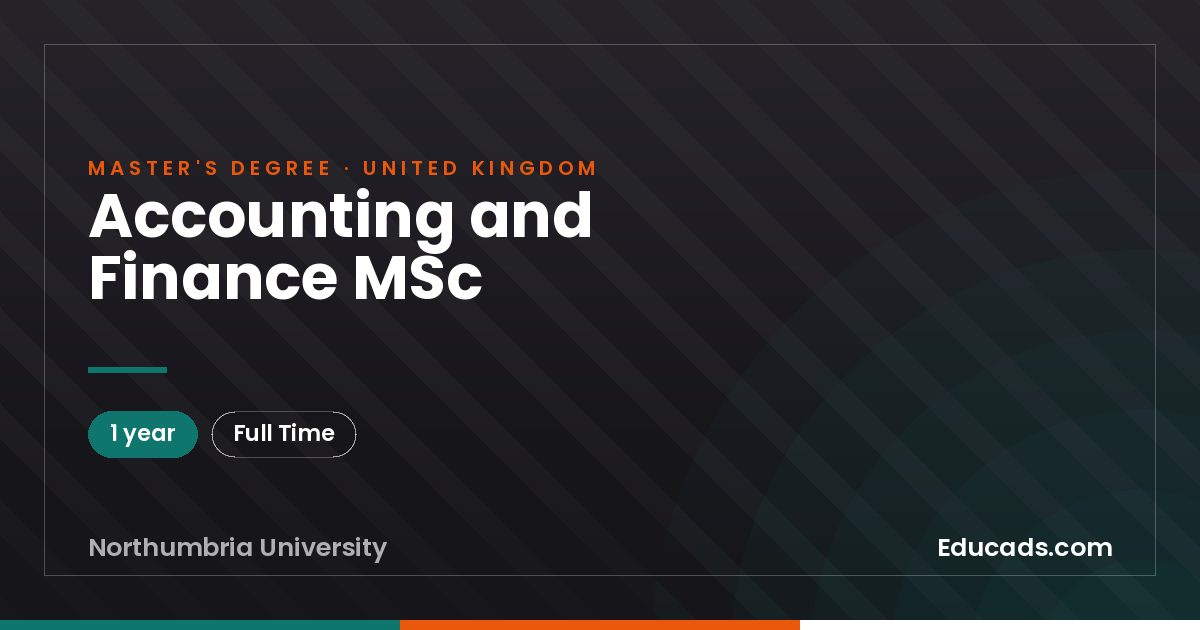 Accounting and Finance MSc