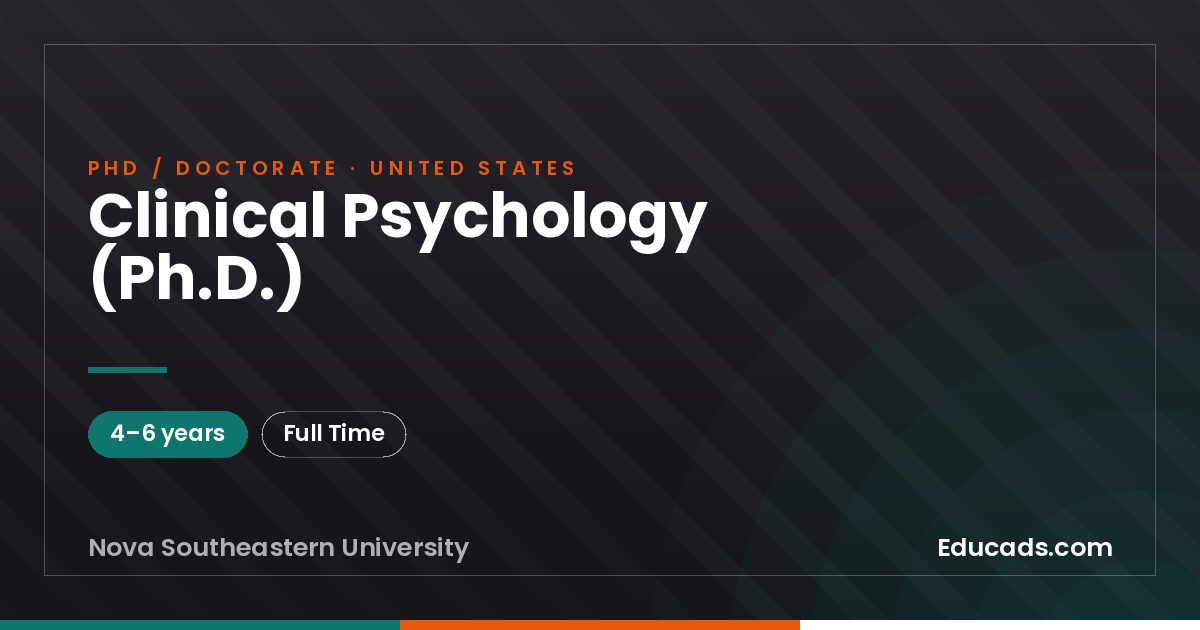 Clinical Psychology (Ph.D.)