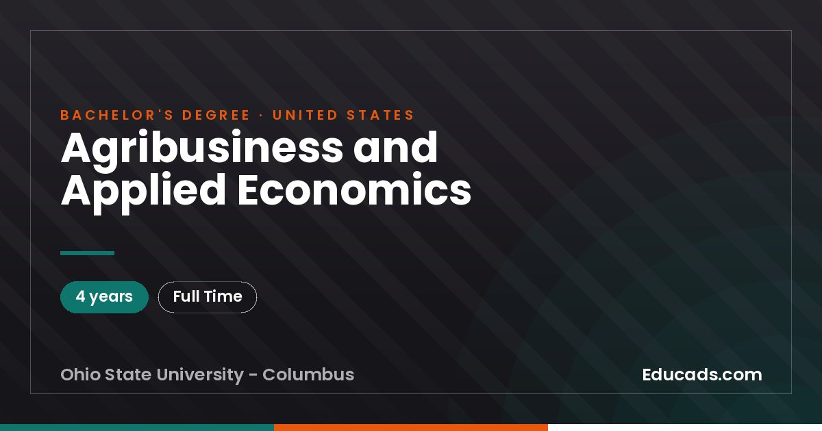 Agribusiness and Applied Economics
