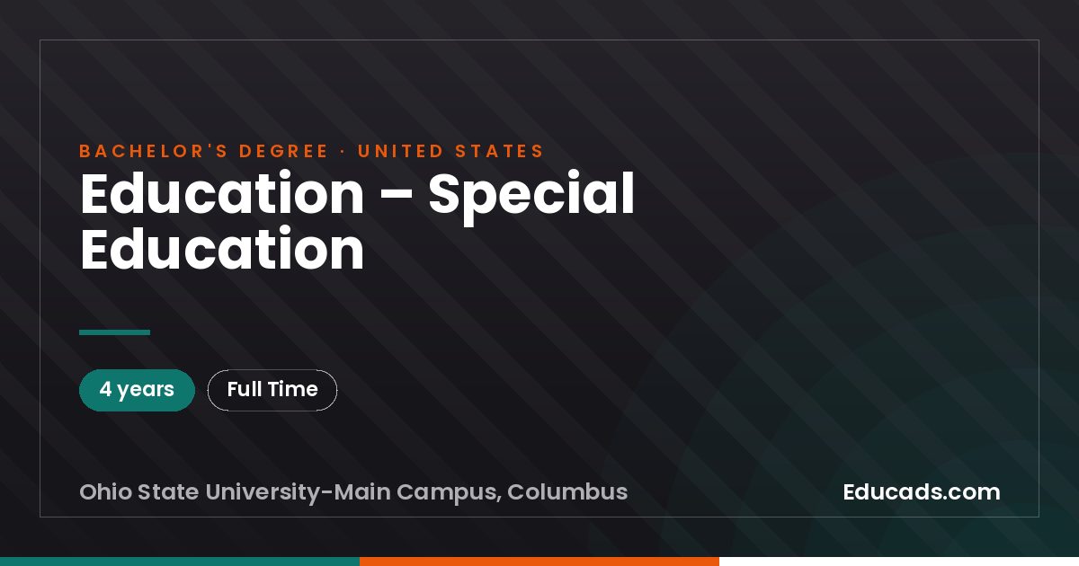Education – Special Education