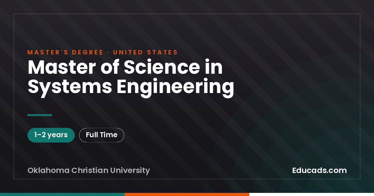 Master of Science in Systems Engineering
