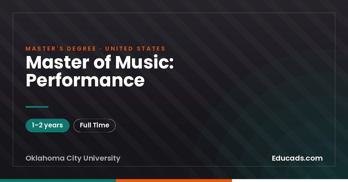 Master of Music: Performance