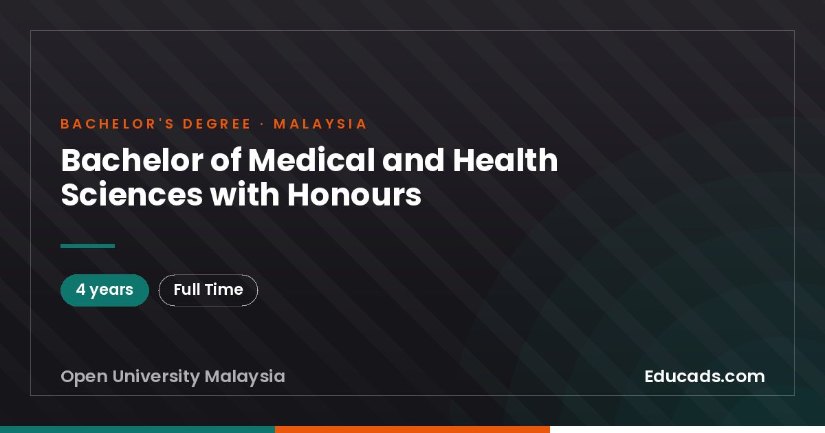 Bachelor of Medical and Health Sciences with Honours