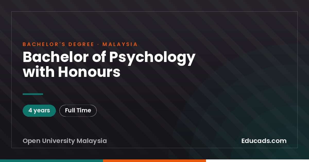 Bachelor of Psychology with Honours