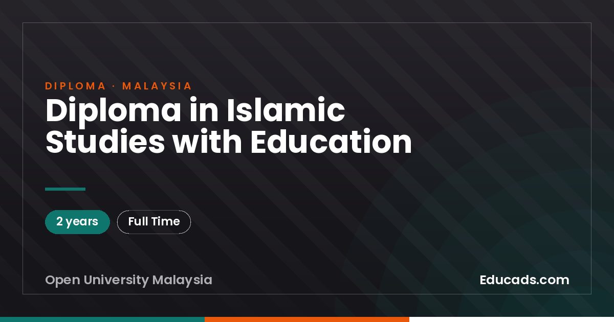 Diploma in Islamic Studies with Education