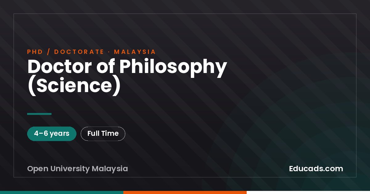 Doctor of Philosophy (Science)