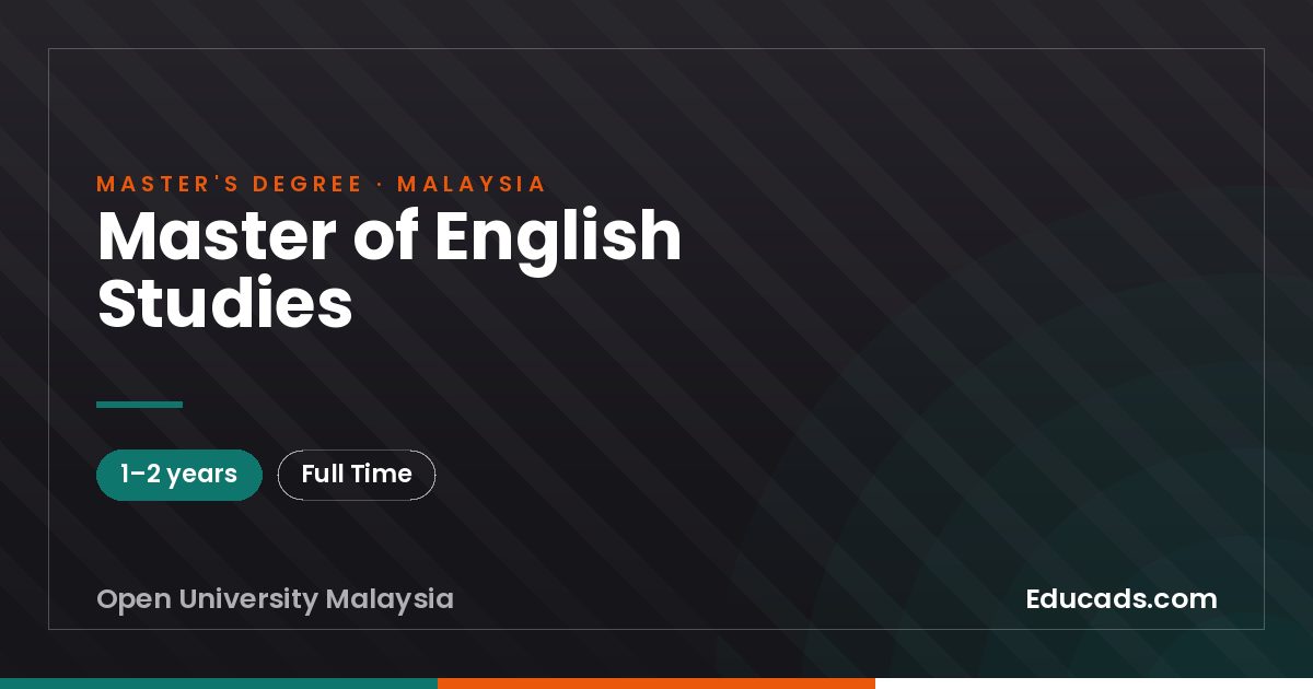 Master of English Studies