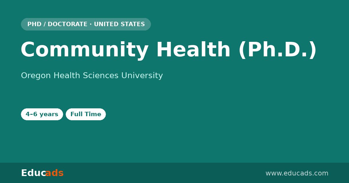 Community Health (Ph.D.)