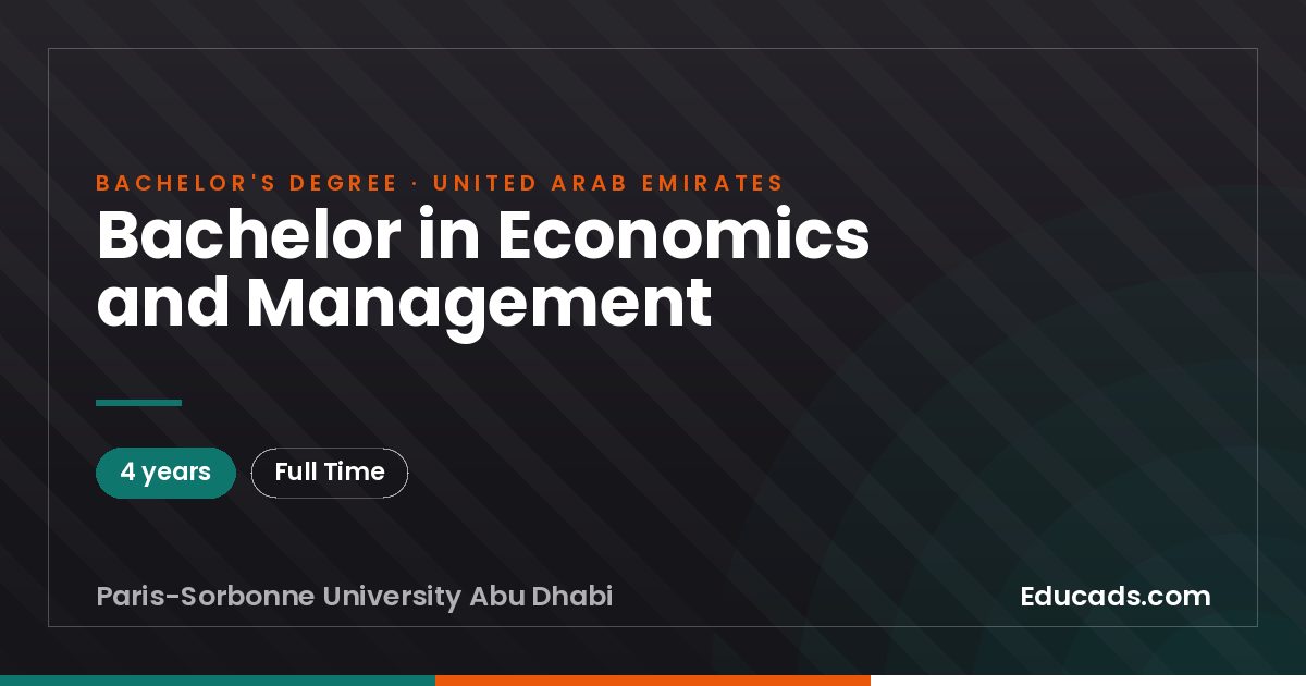 Bachelor in Economics and Management