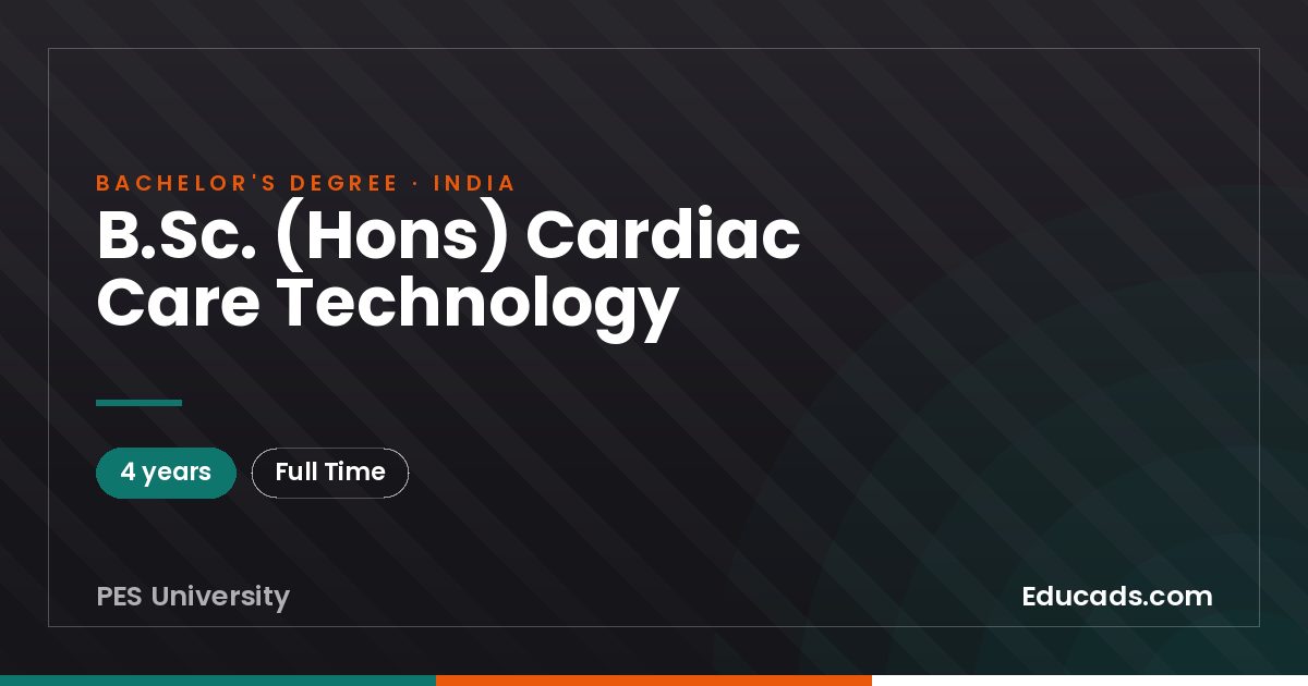 B.Sc. (Hons) Cardiac Care Technology