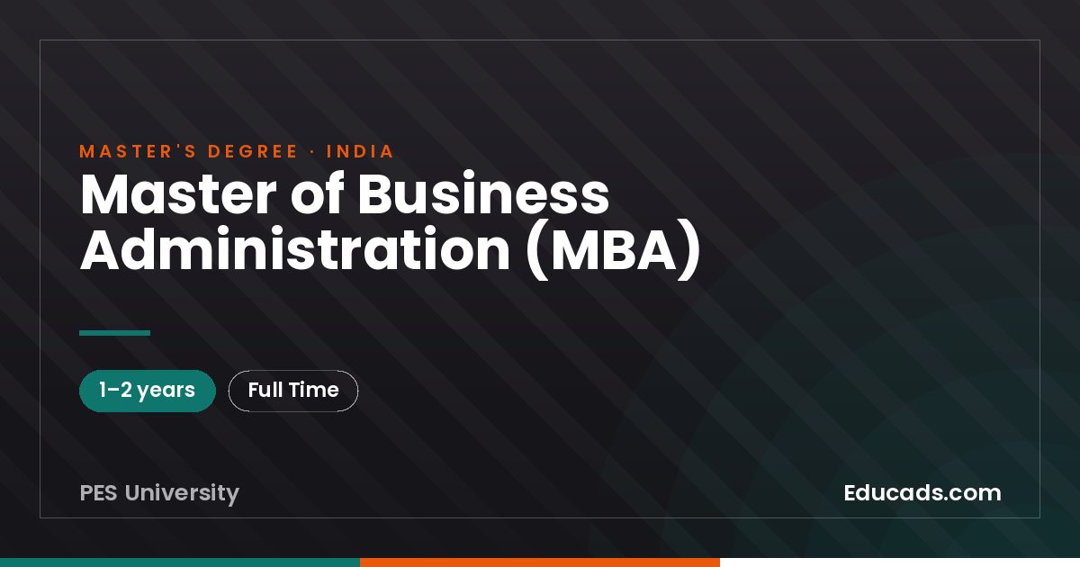 Master of Business Administration (MBA)
