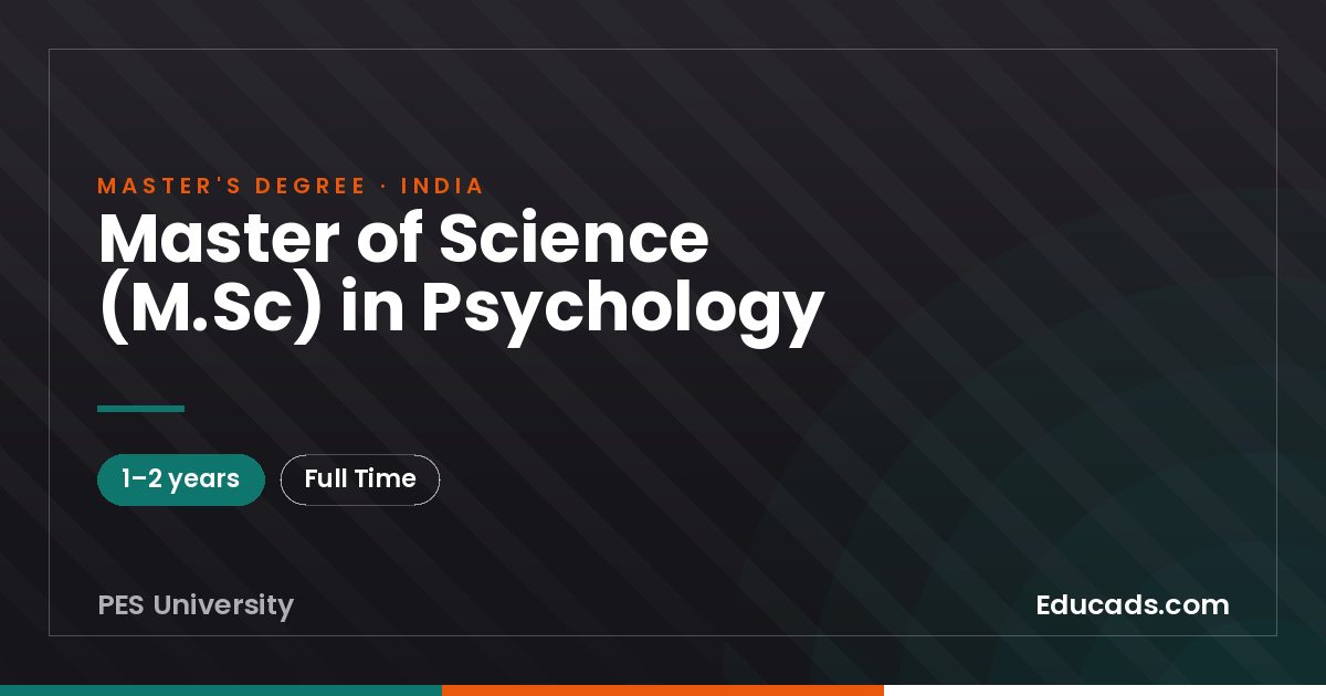Master of Science (M.Sc) in Psychology