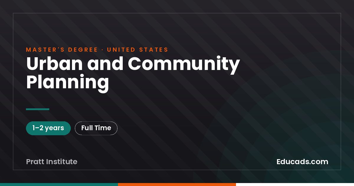 Urban and Community Planning