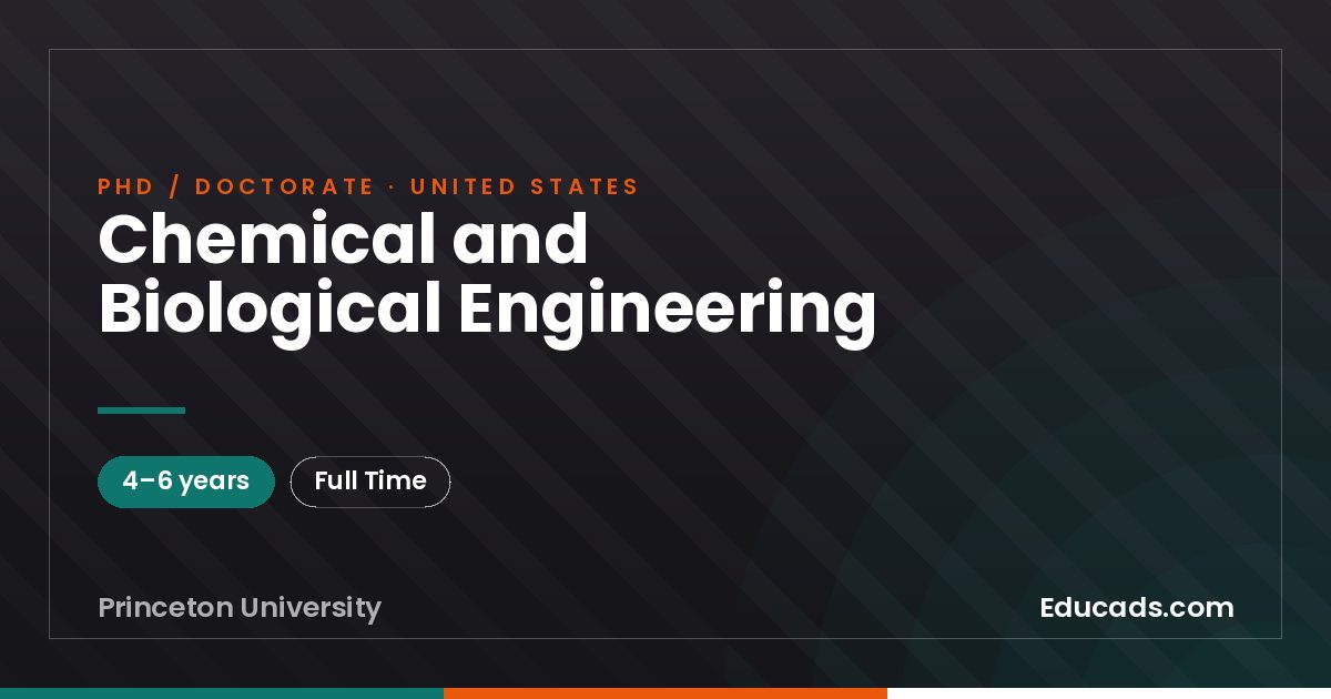 Chemical and Biological Engineering
