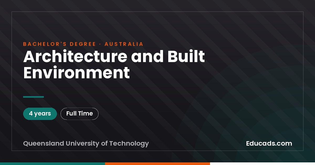 Architecture and Built Environment