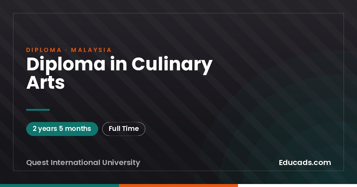 Diploma in Culinary Arts