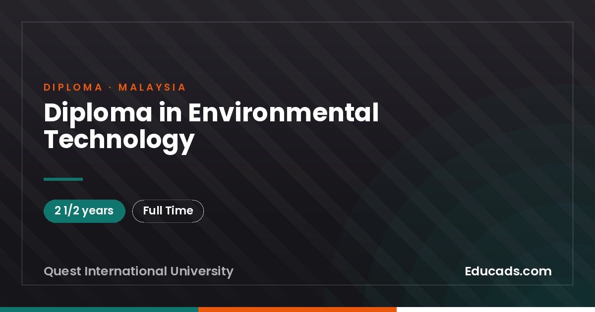 Diploma in Environmental Technology