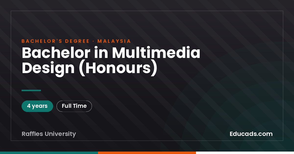 Bachelor in Multimedia Design (Honours)