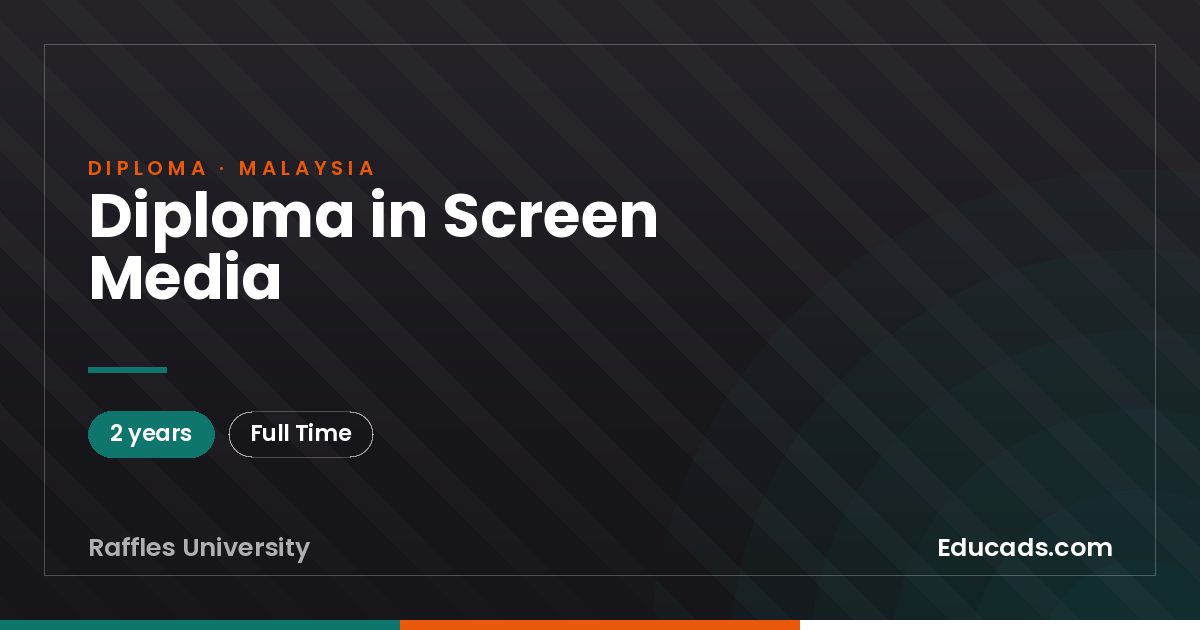 Diploma in Screen Media