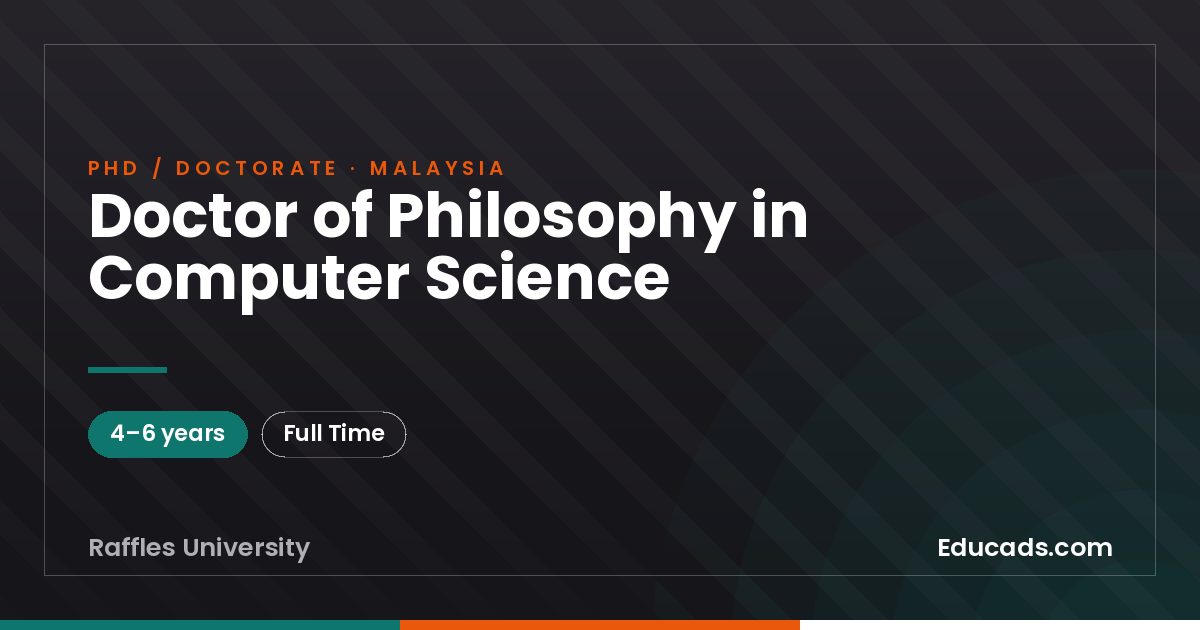 Doctor of Philosophy in Computer Science