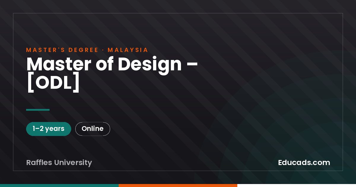 Master of Design – [ODL]