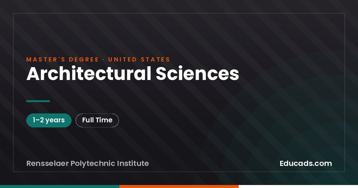 Architectural Sciences