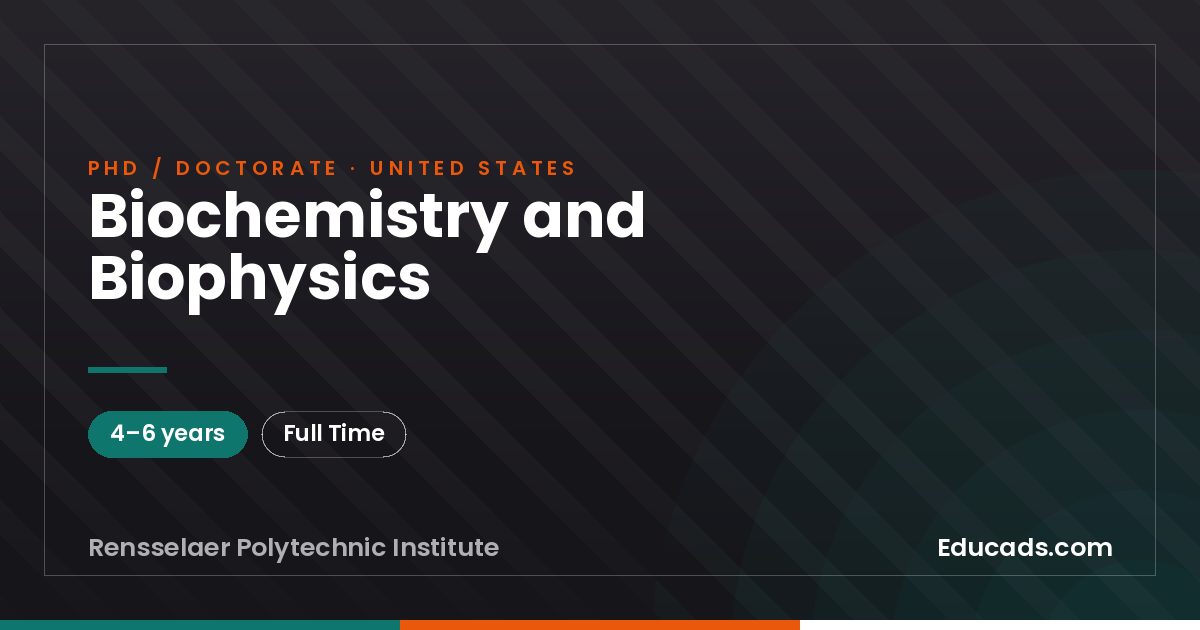 Biochemistry and Biophysics