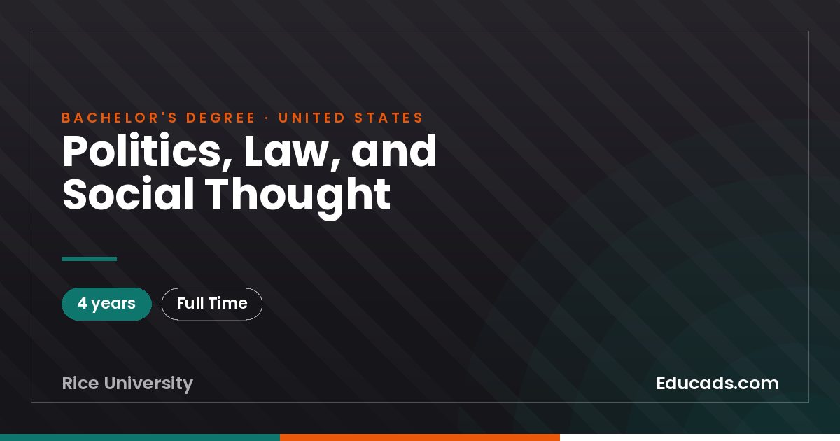 Politics, Law, and Social Thought