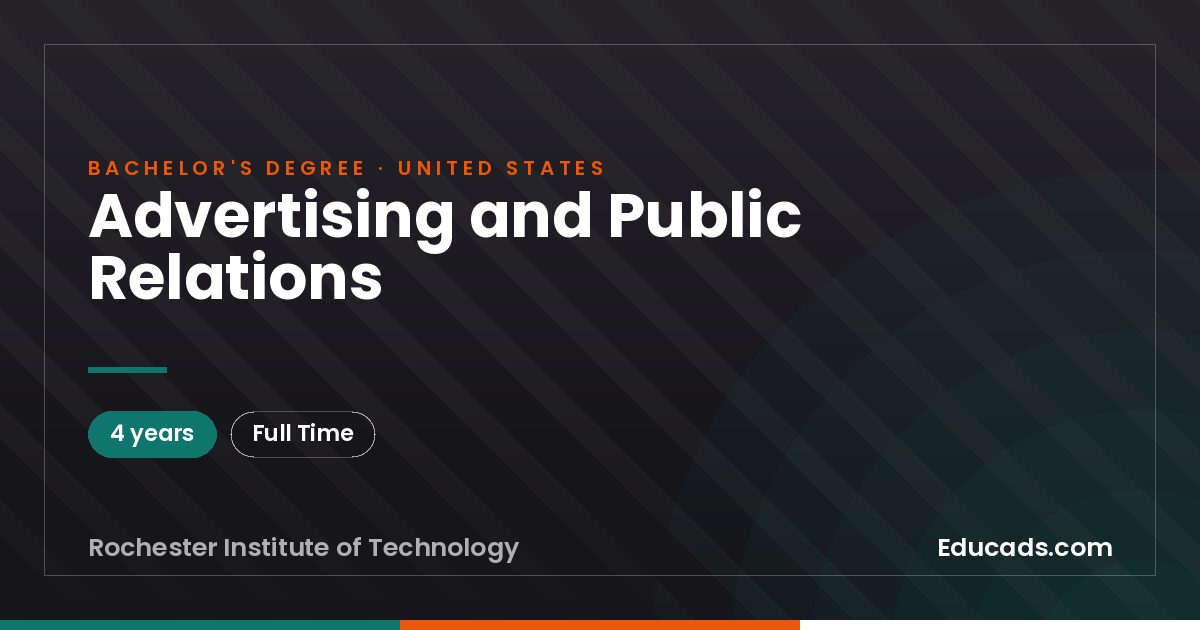 Advertising and Public Relations