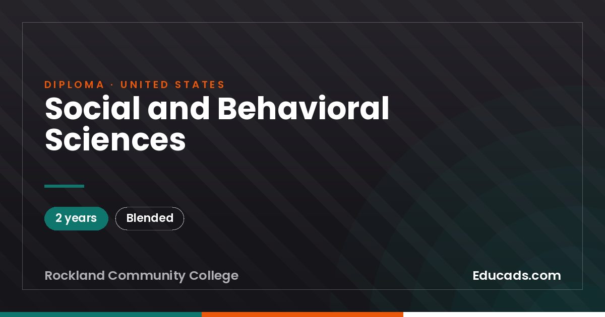 Social and Behavioral Sciences