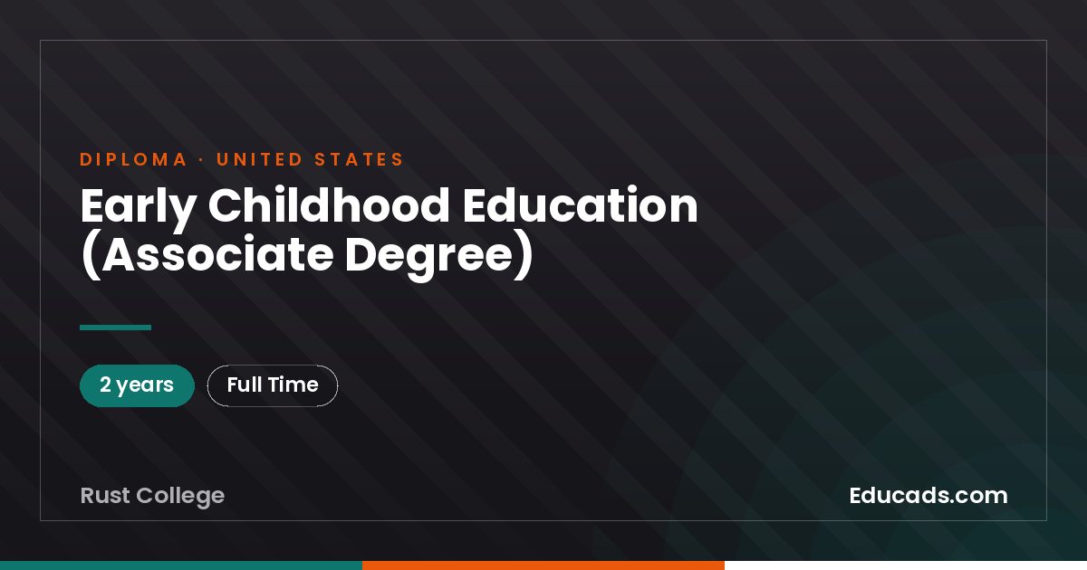 Early Childhood Education (Associate Degree)