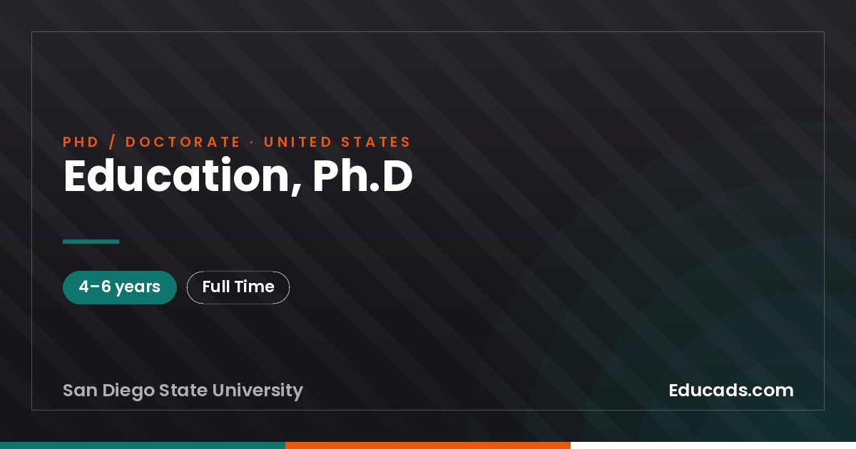 Education, Ph.D