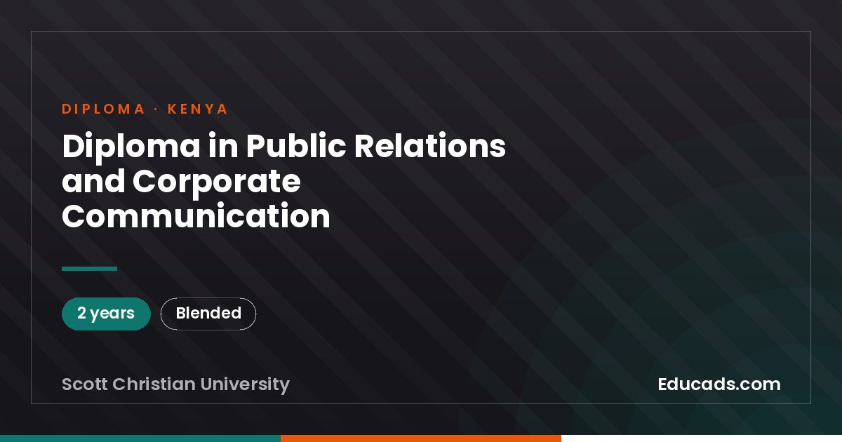 Diploma in Public Relations and Corporate Communication