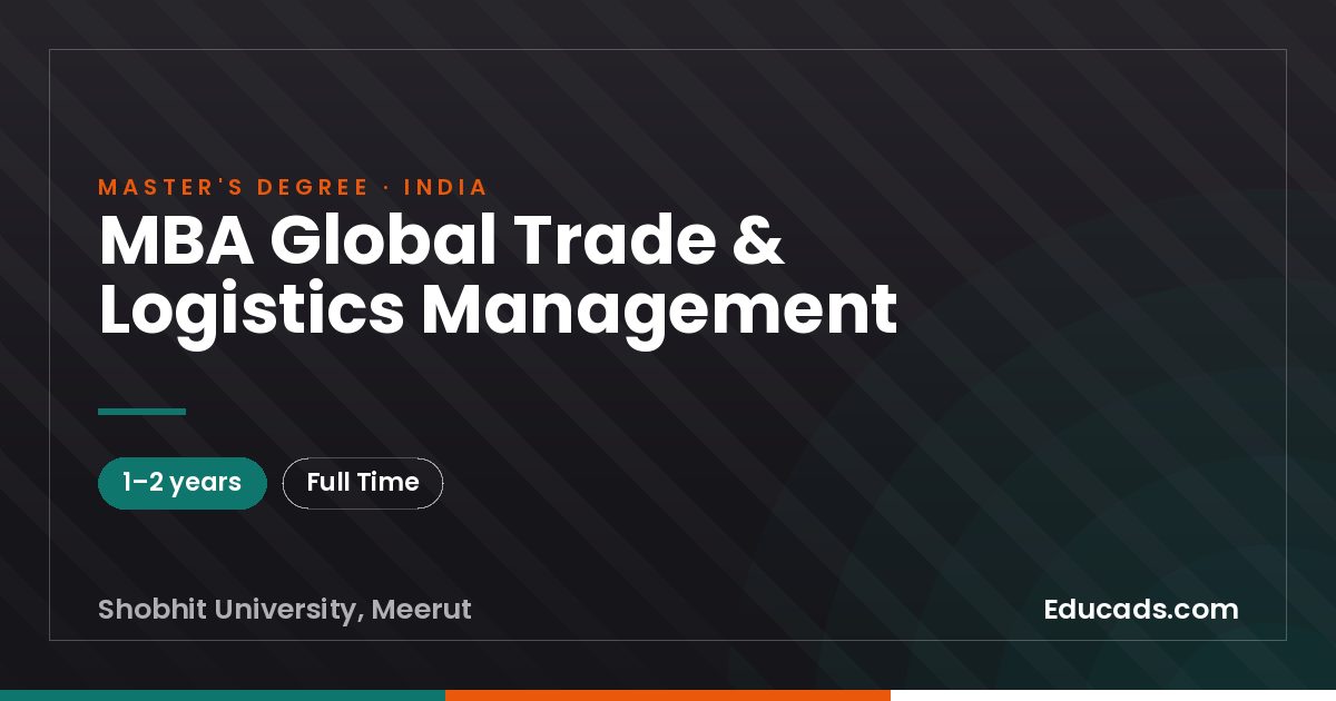 MBA Global Trade & Logistics Management
