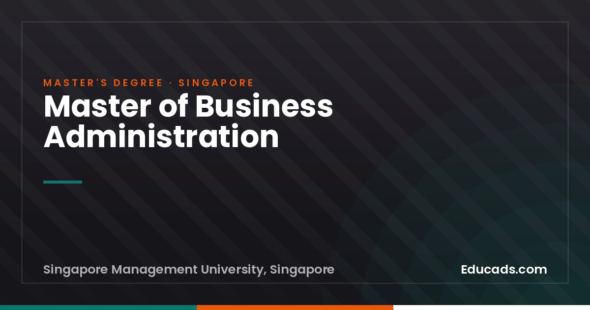 Master of Business Administration