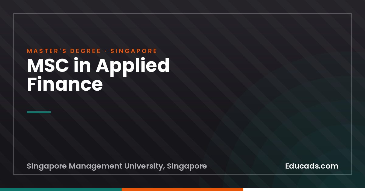 MSC in Applied Finance