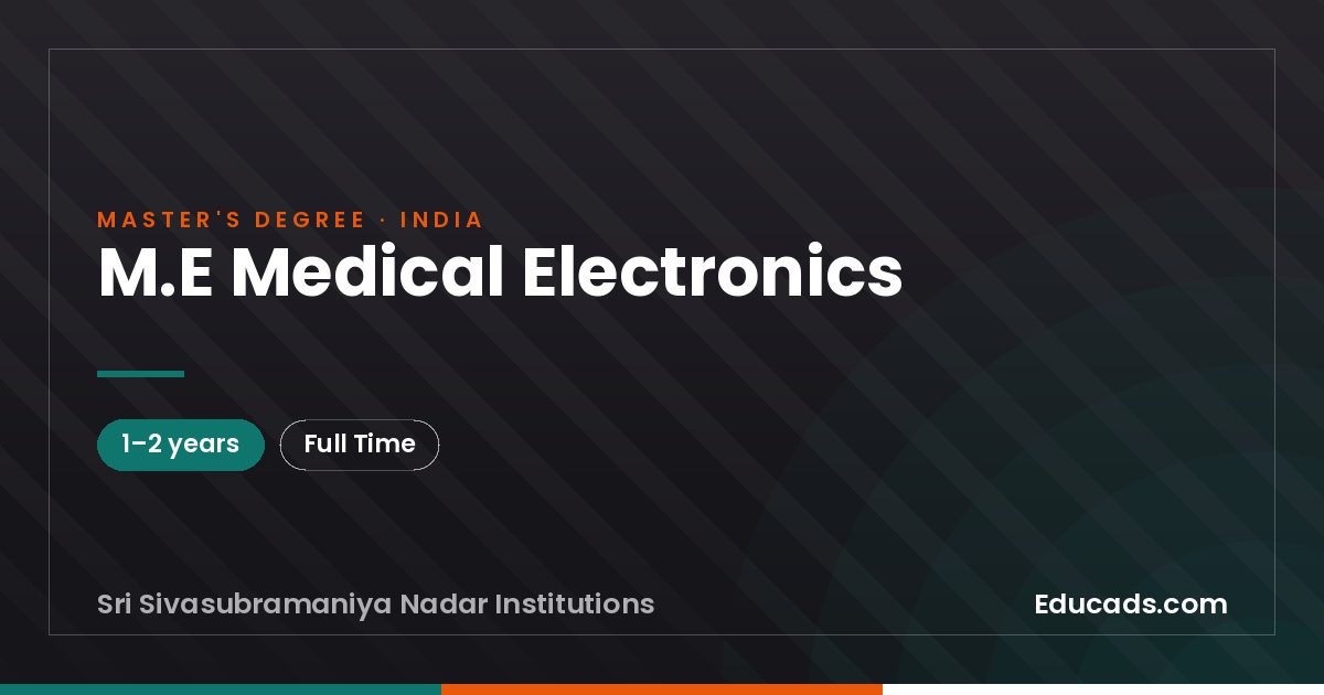 M.E Medical Electronics