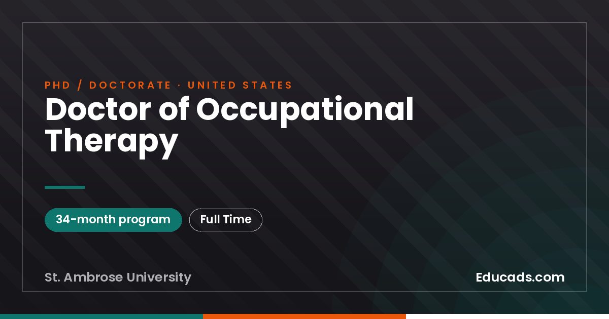 Doctor of Occupational Therapy